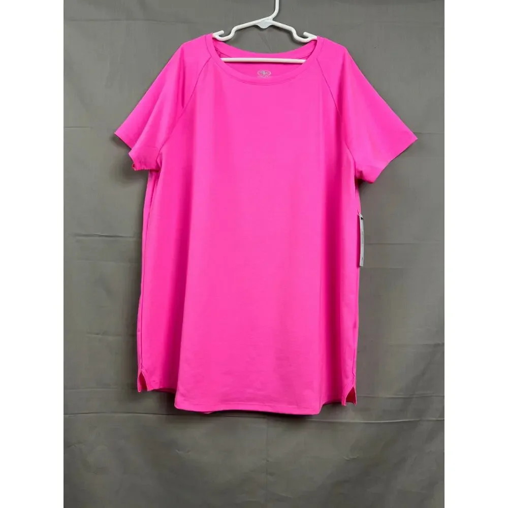Athletic Works Girls Pink Passion Active Shirt, Size XXL (18) NWT